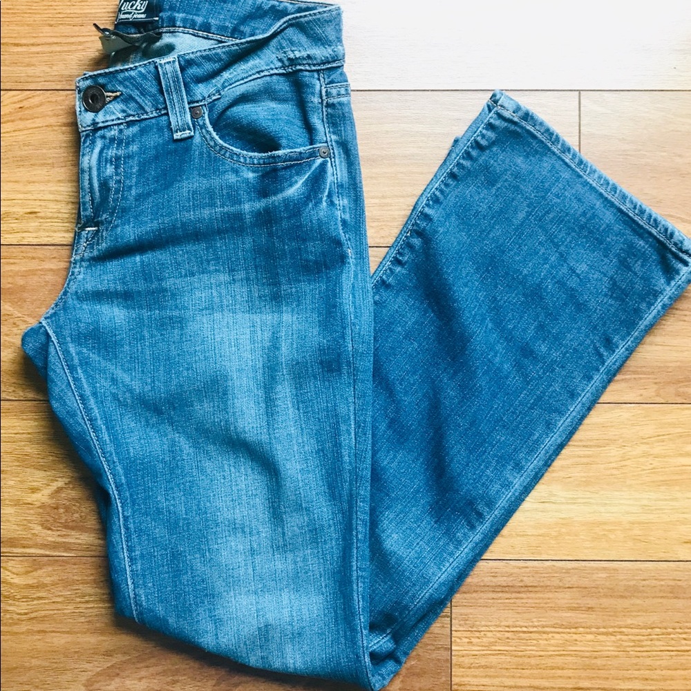 Lucky flare short inseam jeans